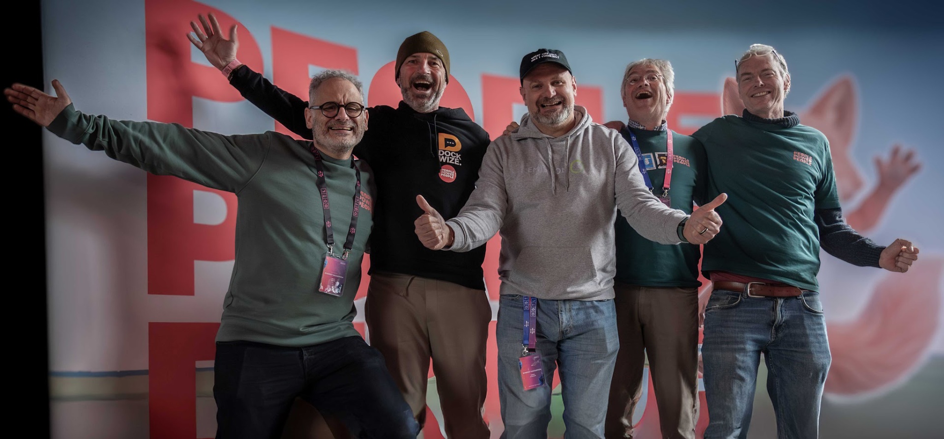 Groepsfoto van het People Power People Energy team